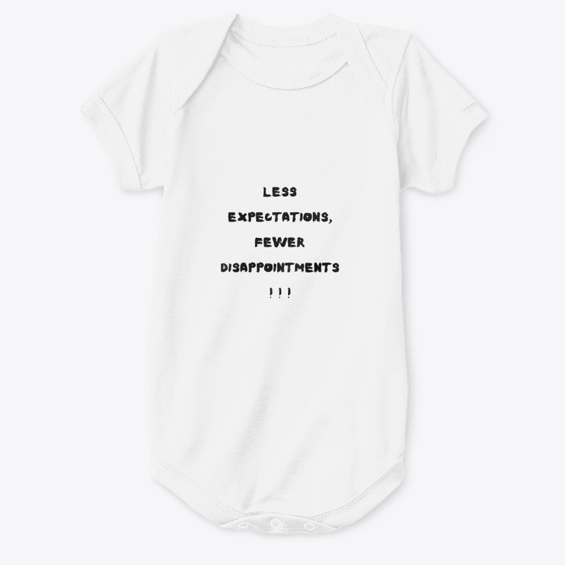 Less Expecations, Fewer Disappointments