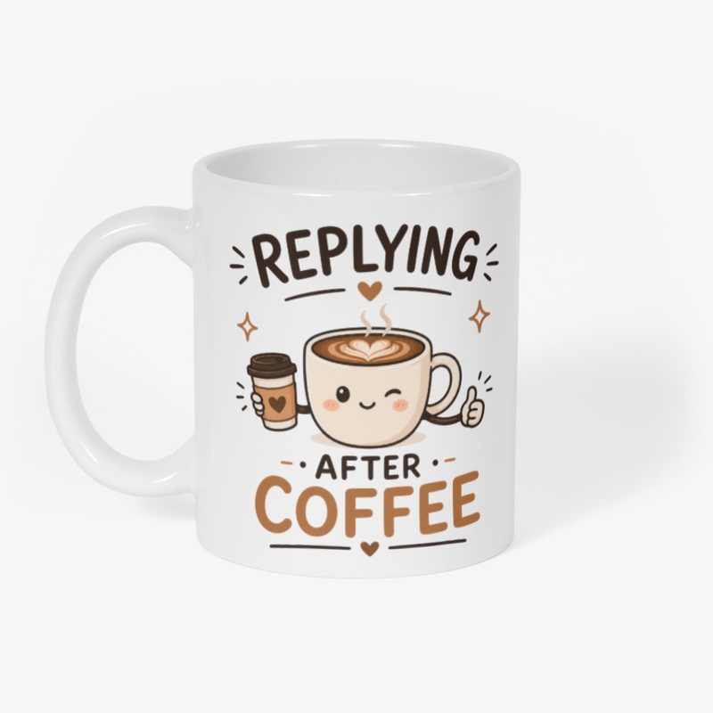 Replying After Coffee Funny Coffee