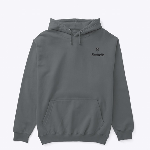 Embrik Rose Reverie Collection  Charcoal Maglietta Front