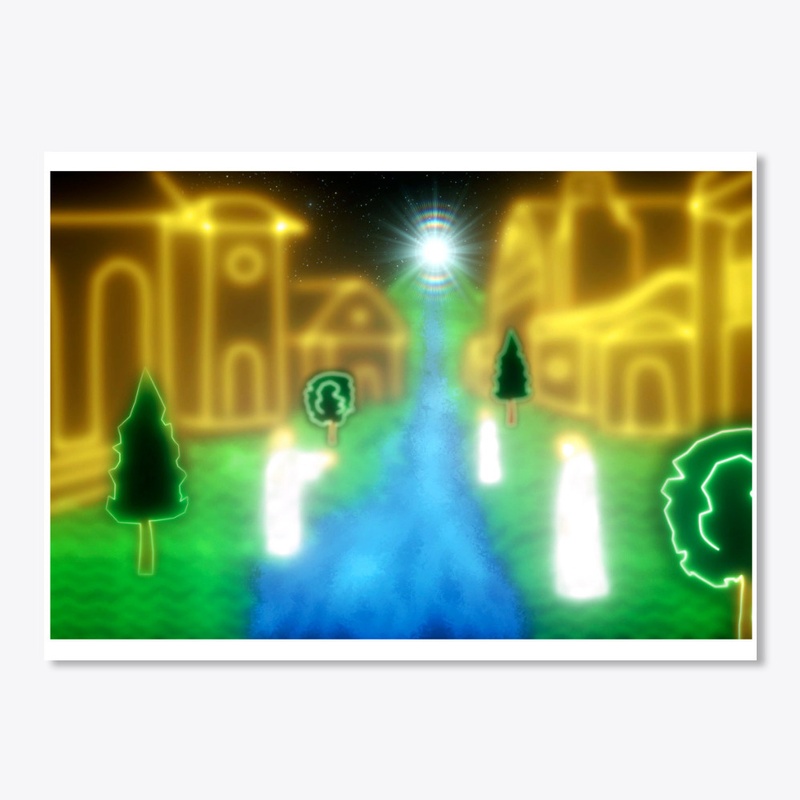 Celestial City with the Mountain of God 