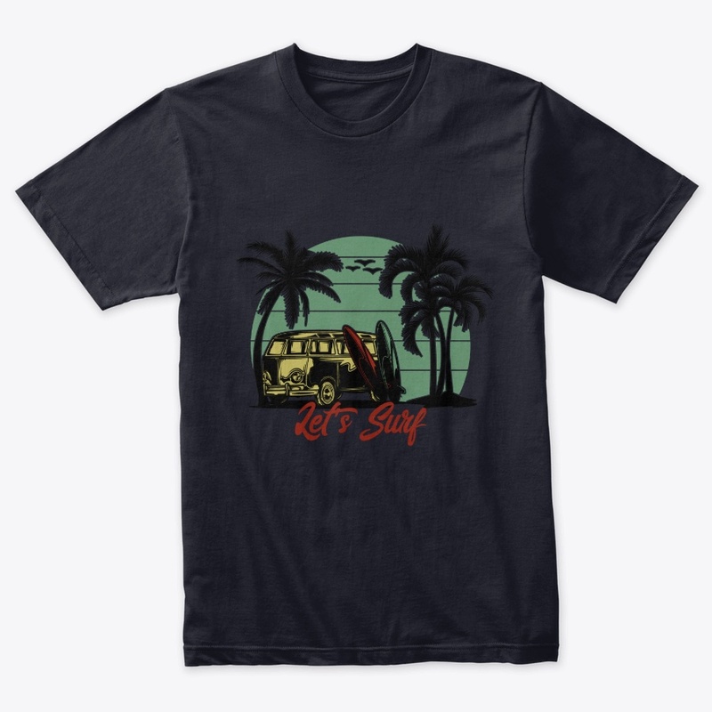 Let's surf unisex T-shirt