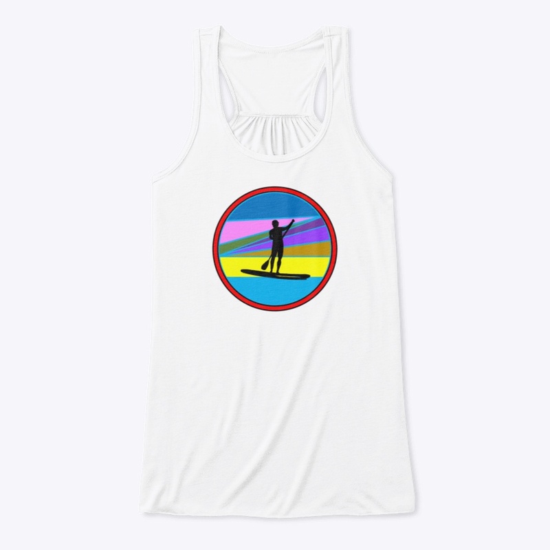 Colorful Standup Paddle Boarder [Red]