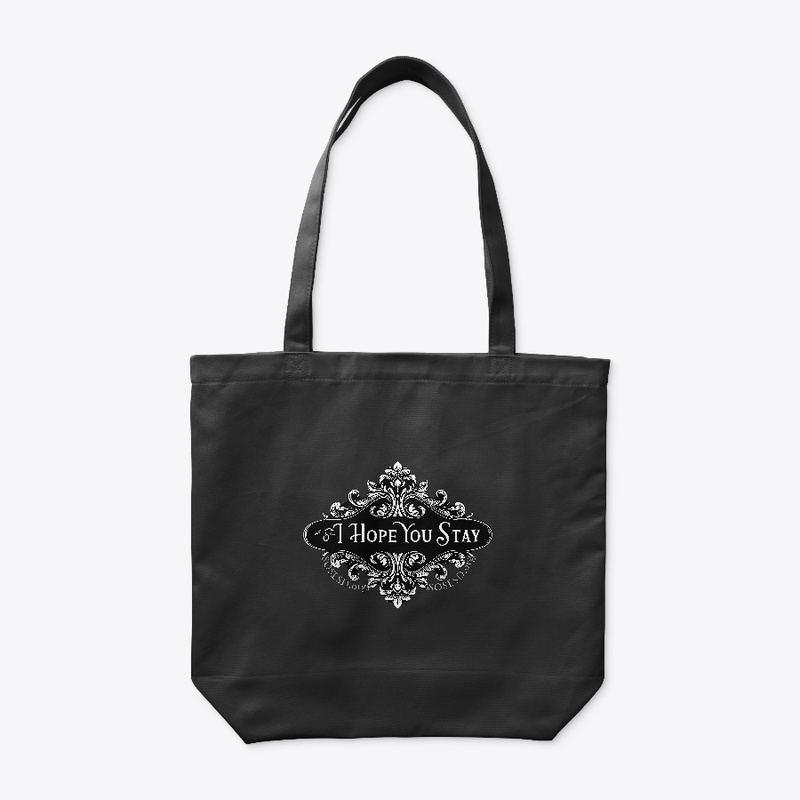 Hope You Stay organic monochromatic bag