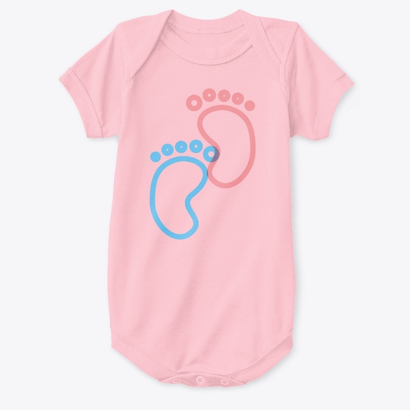 Premium "BABYFOOT" Print Babysuit 