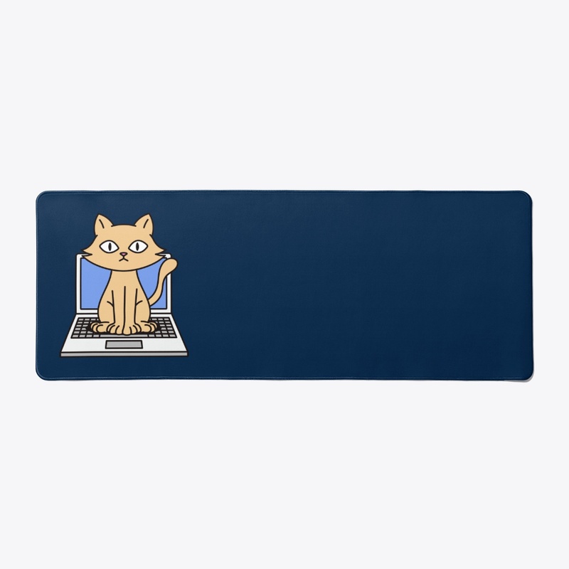 Cat On Laptop, Cat Staring