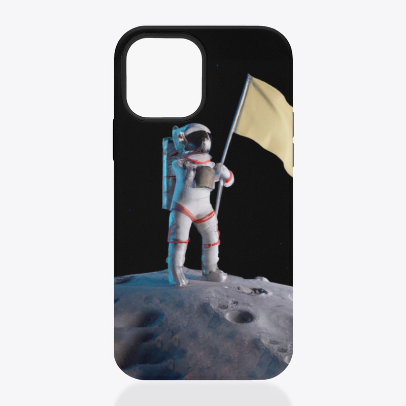 Astronaut with a Flag