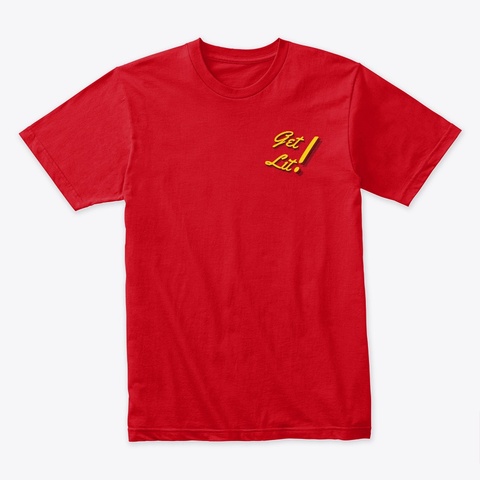 Toclg Premium Cotton Tee Red T-Shirt Front