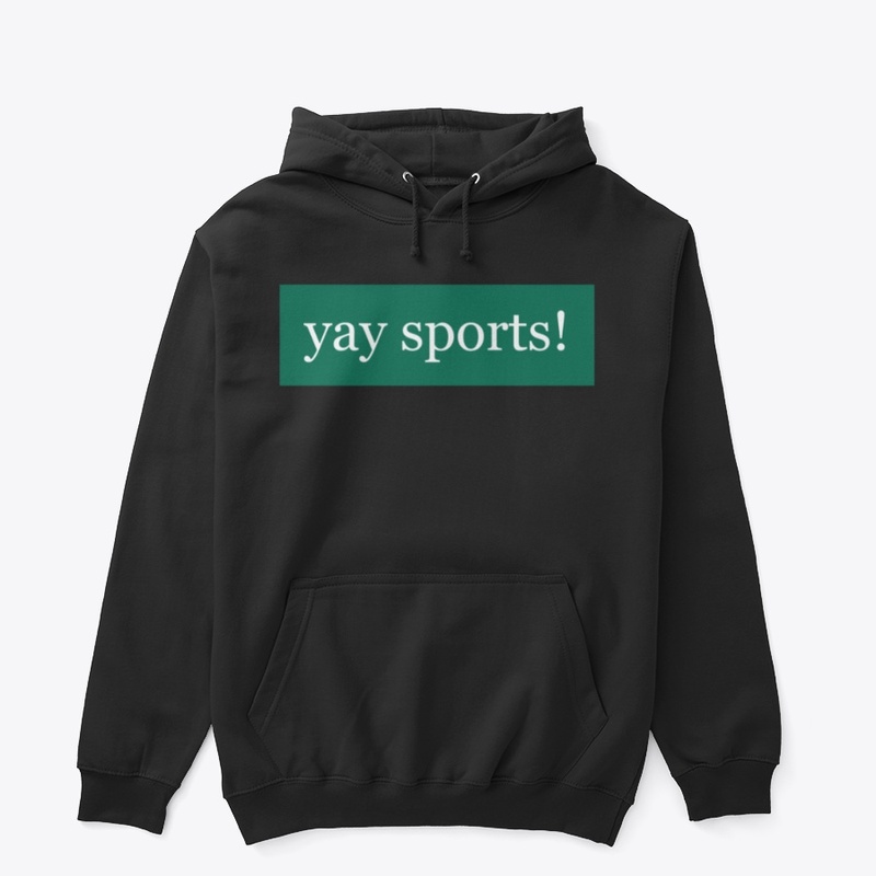 Yay Sports Written in White on Green