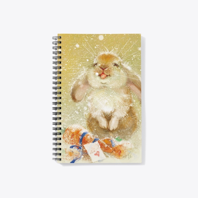 Fluffy christmas (happy rabbit)