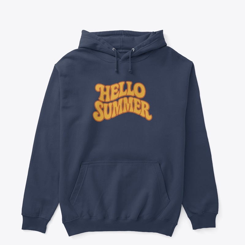 Retro "Hello Summer" Typography Design