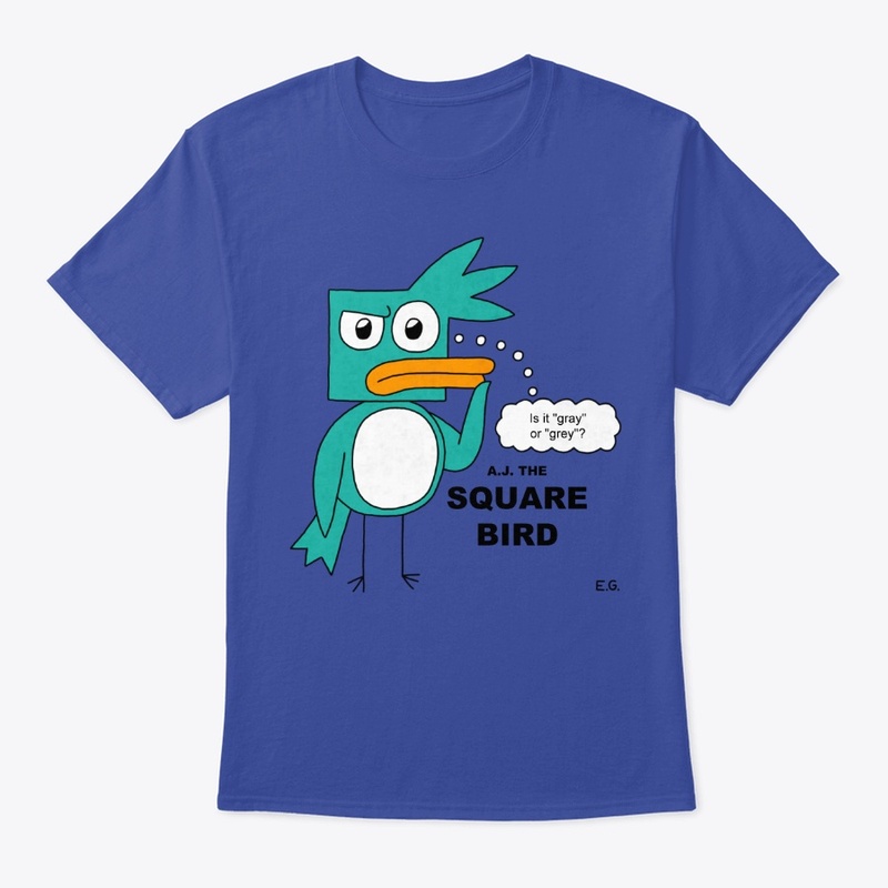 A.J. the Square Bird Color in Color