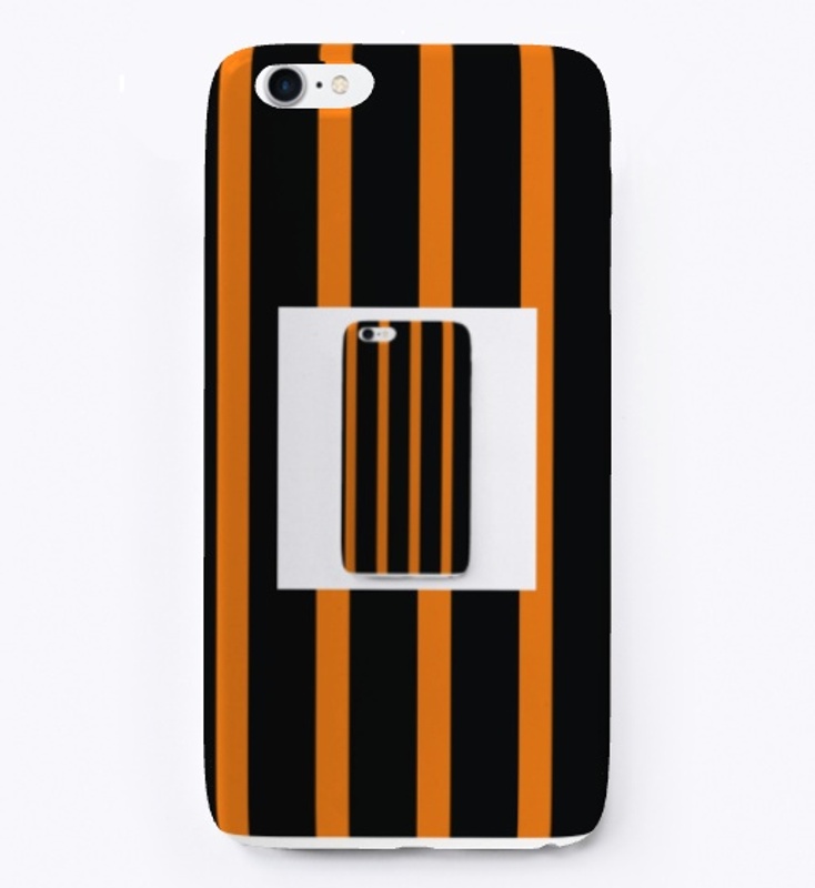 Black and Orange Phone case Pattern