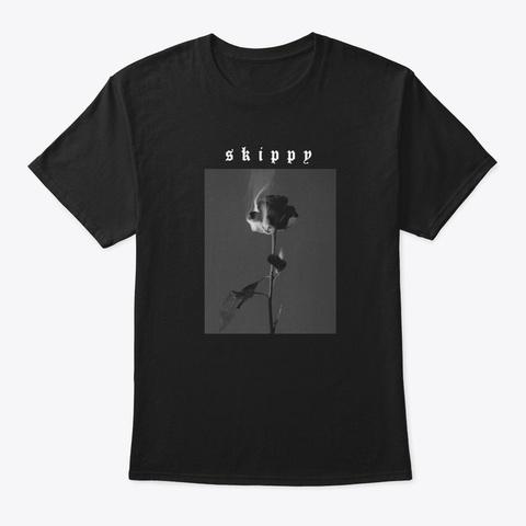 Skippy   "Rose" (T Shirt) Black áo T-Shirt Front