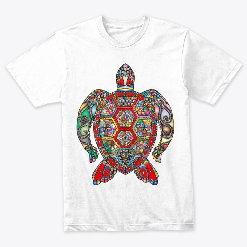 DESIGNER TURTLE PRINTED TEES