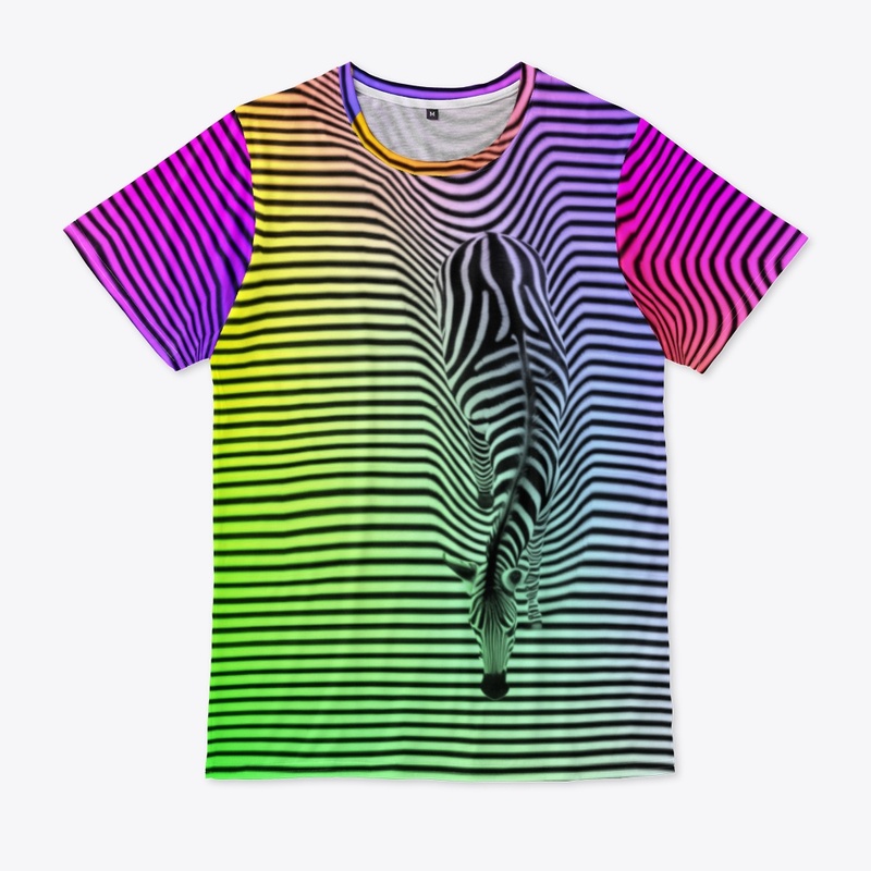 Rainbow Zebra Print
