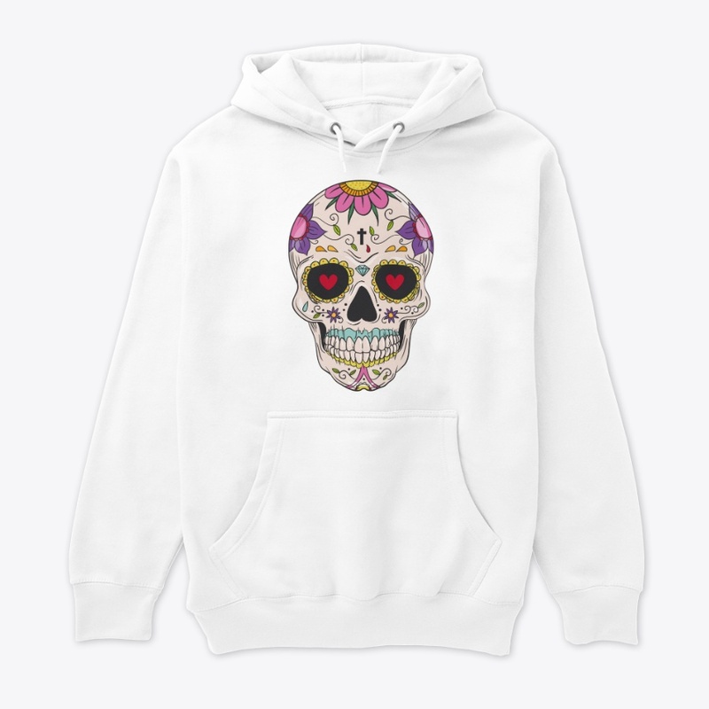 Day of the Dead Floral Sugar Skull Merch