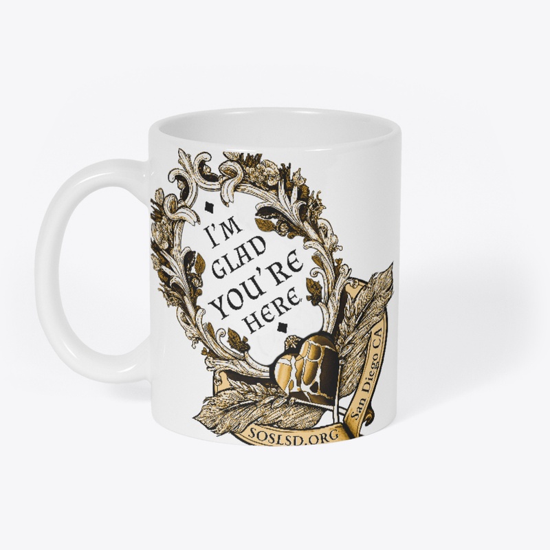 Esoterica Glad overstamp sepia mug