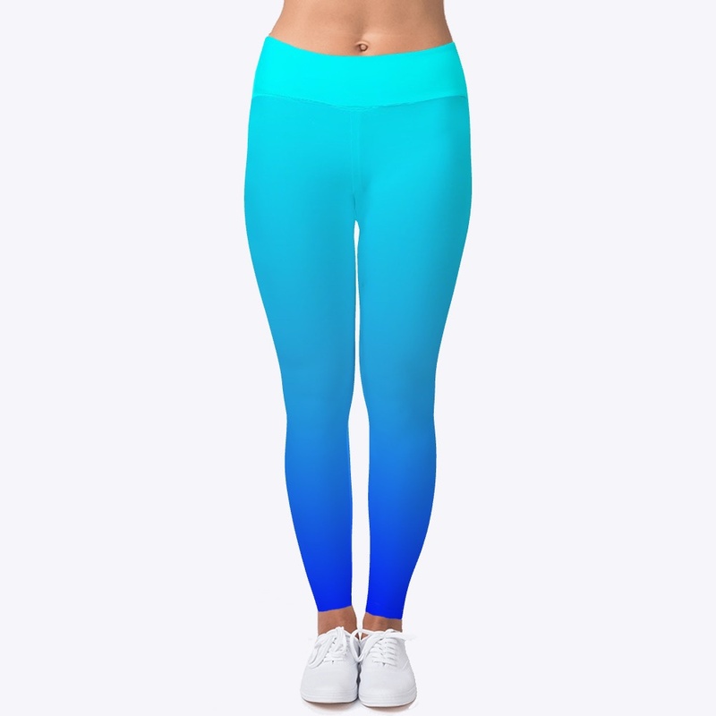Green and Blue Leggings