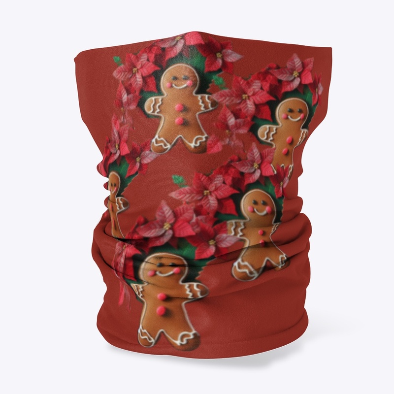 Christmas gingerbread Neck Gaiter 