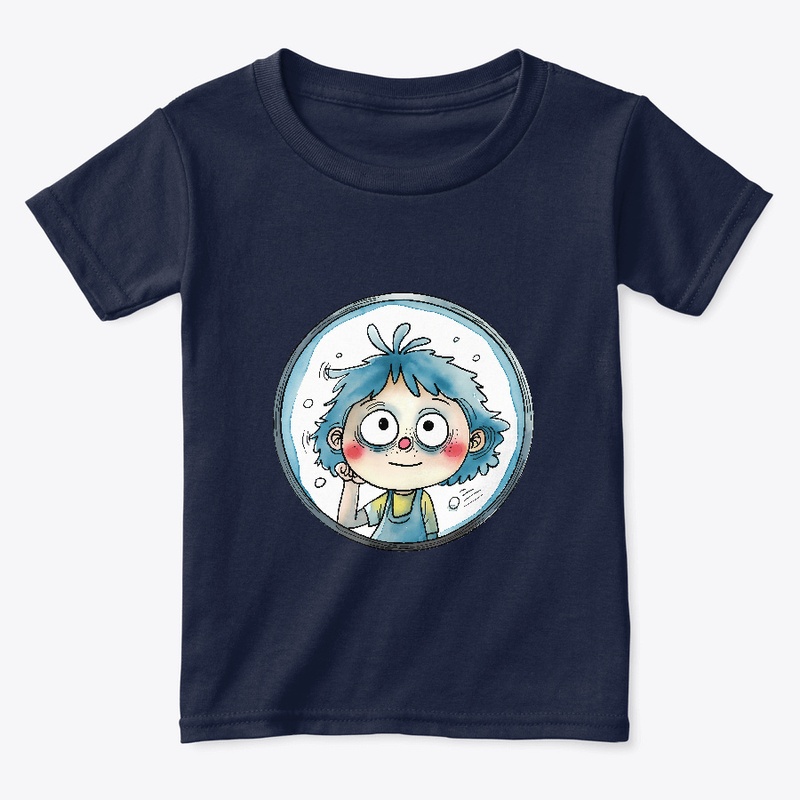 Smiling child inside a circle