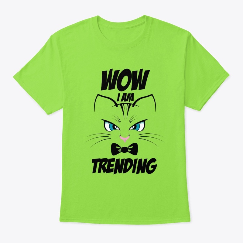 Awesome  Cat Wow i'm Trending T-shirts 