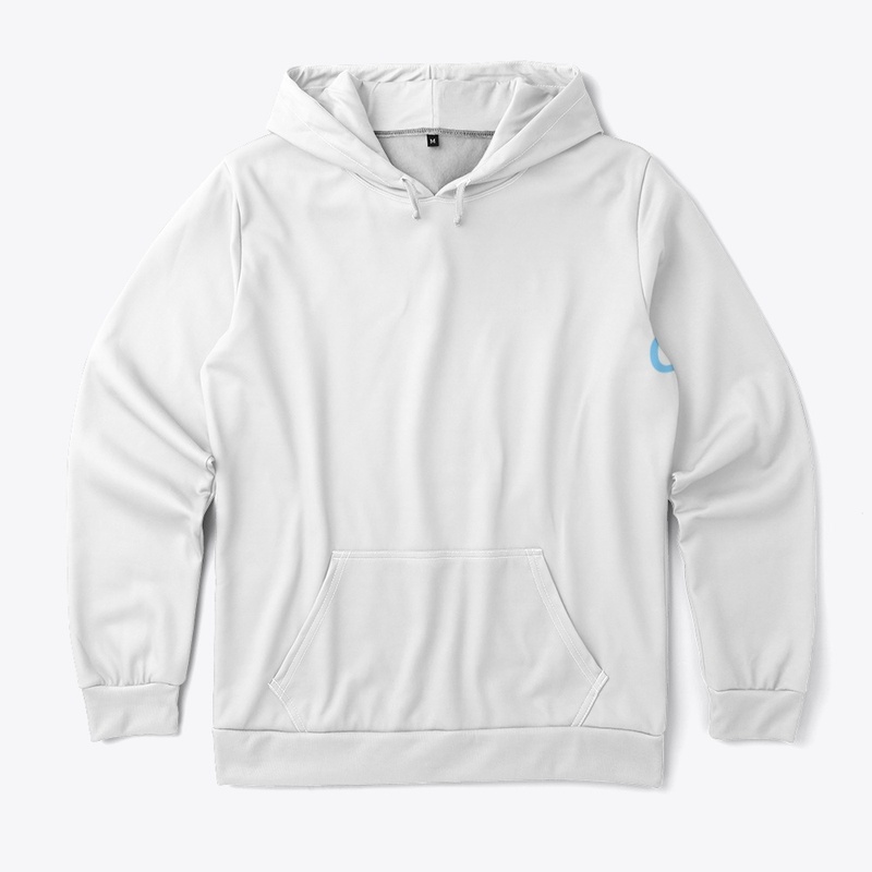 Voliball tex printed white hoodies 