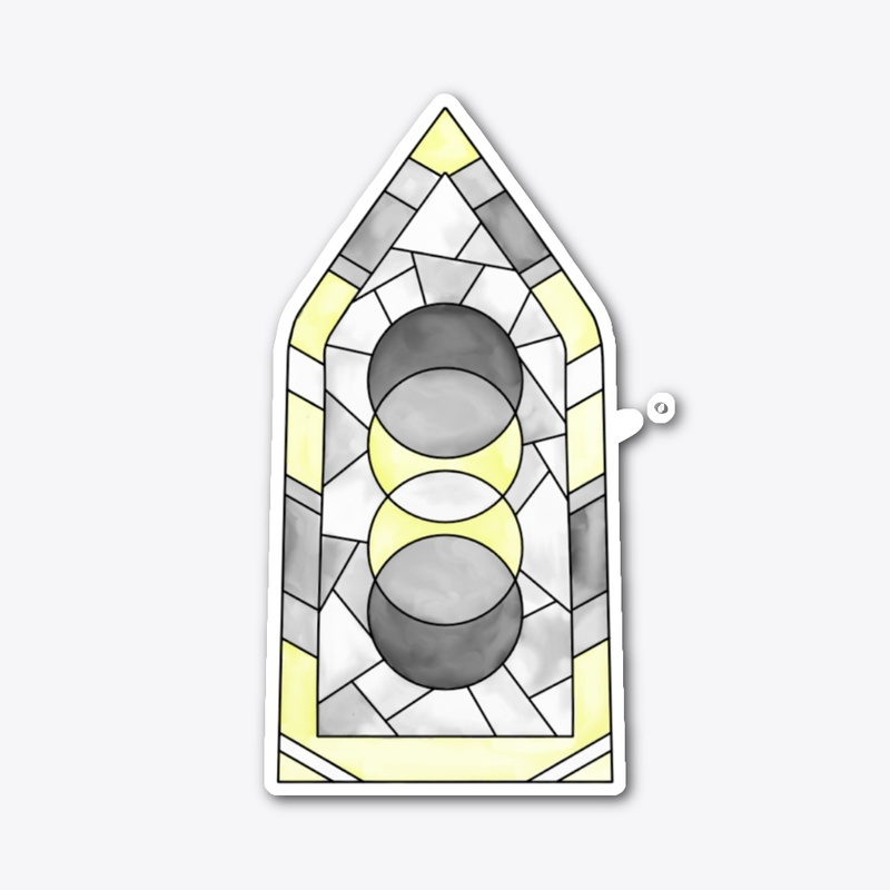 Stained Glass Demigender Window