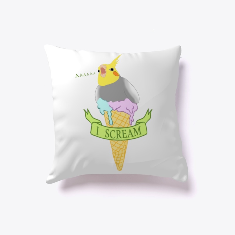I SCREAM! ice cream cockatiel