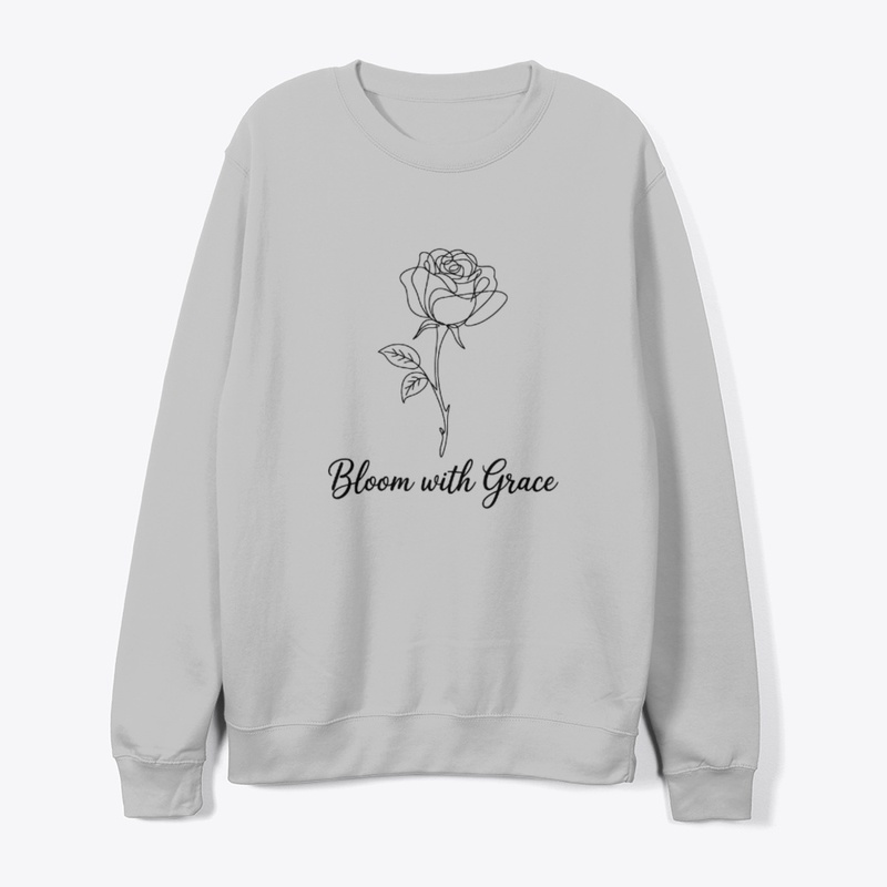 Bloom with Grace Minimalist Floral Tee