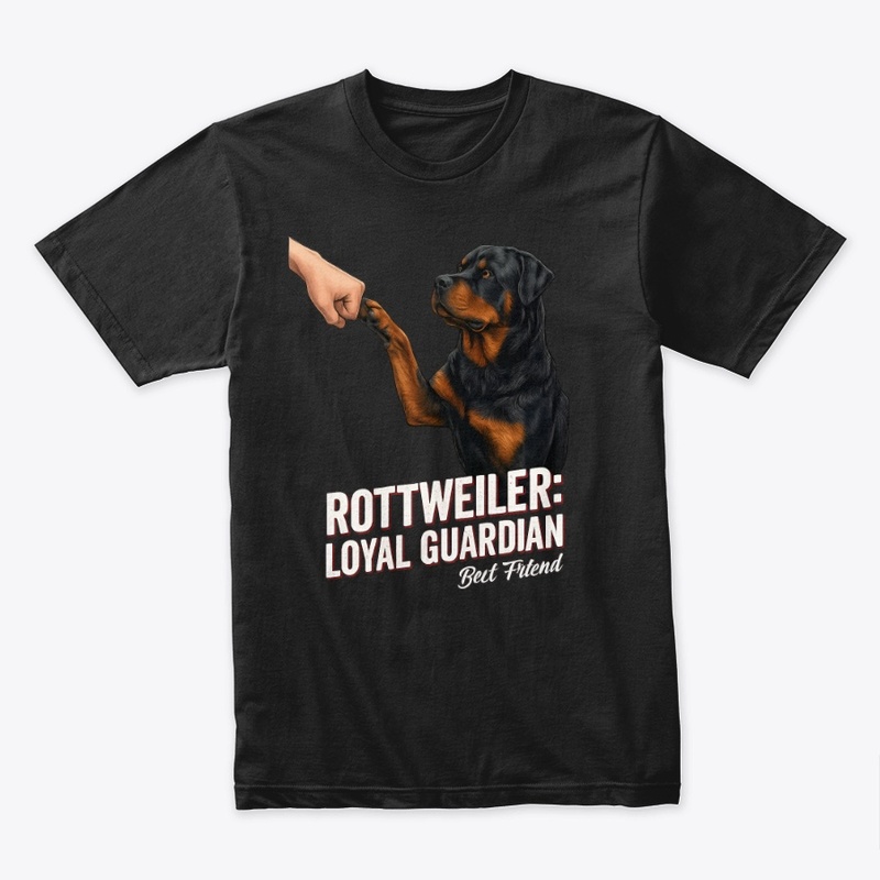 Rottweiler Best Friend Fist Bump T-Shirt