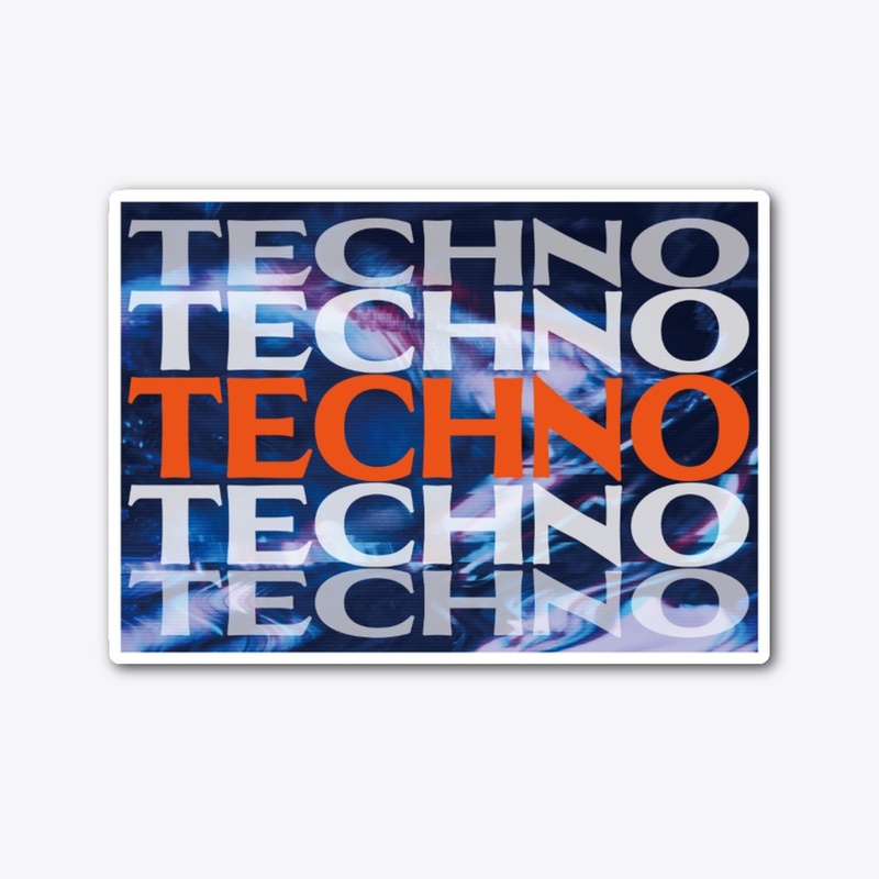 Techno Sticker