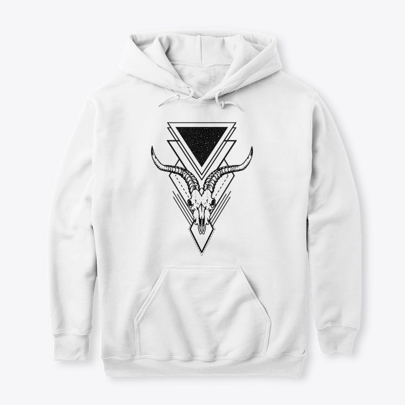 Geometric Goat Skull Hoodie