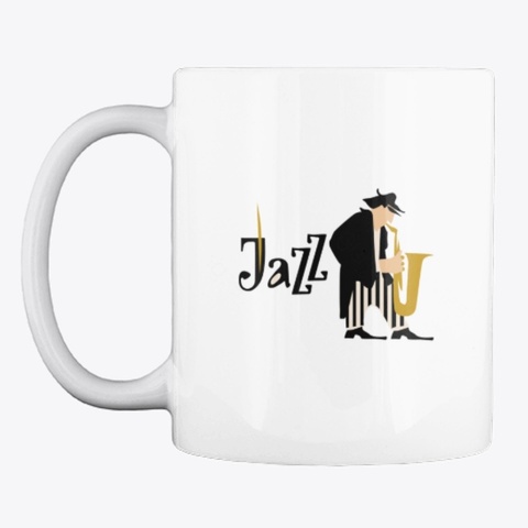 Jazz White T-Shirt Front