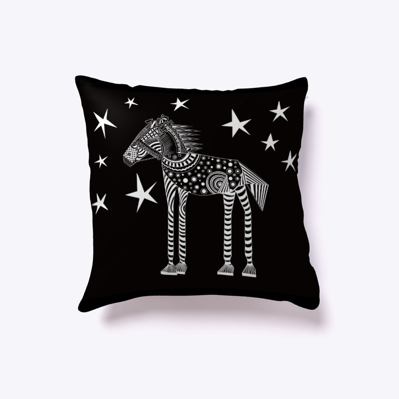 Doodle horse and stars...