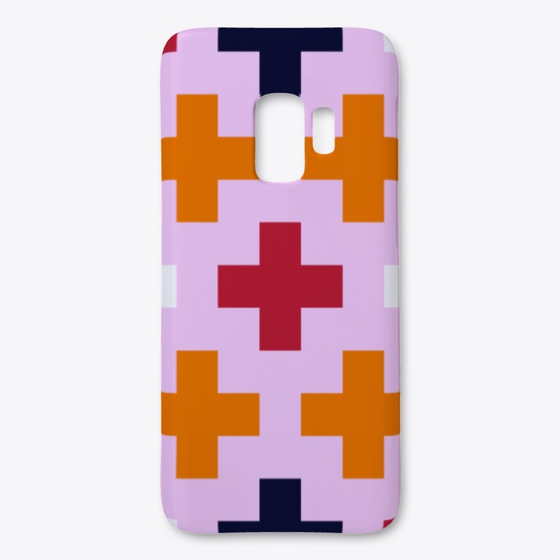 Cross On Pink Pattern
