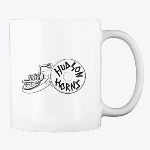 Hudson Horns Mugs! White T-Shirt Back