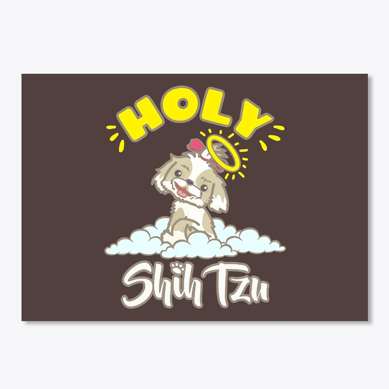 Holy Shih Tzu Funny Angel
