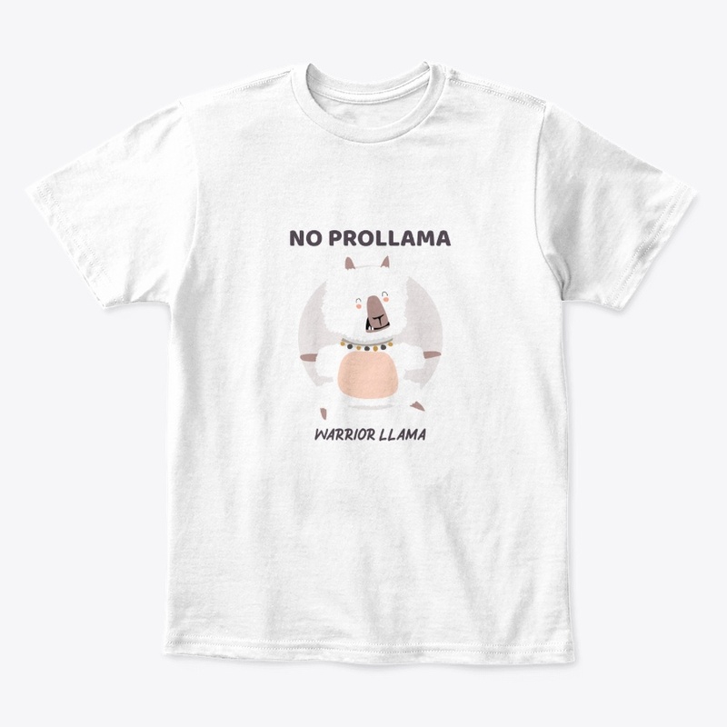 No Prollama Warrior Llama YOGA tee