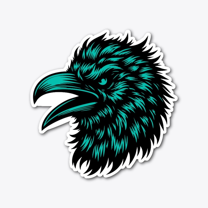 Majestic Crow Head Graphic