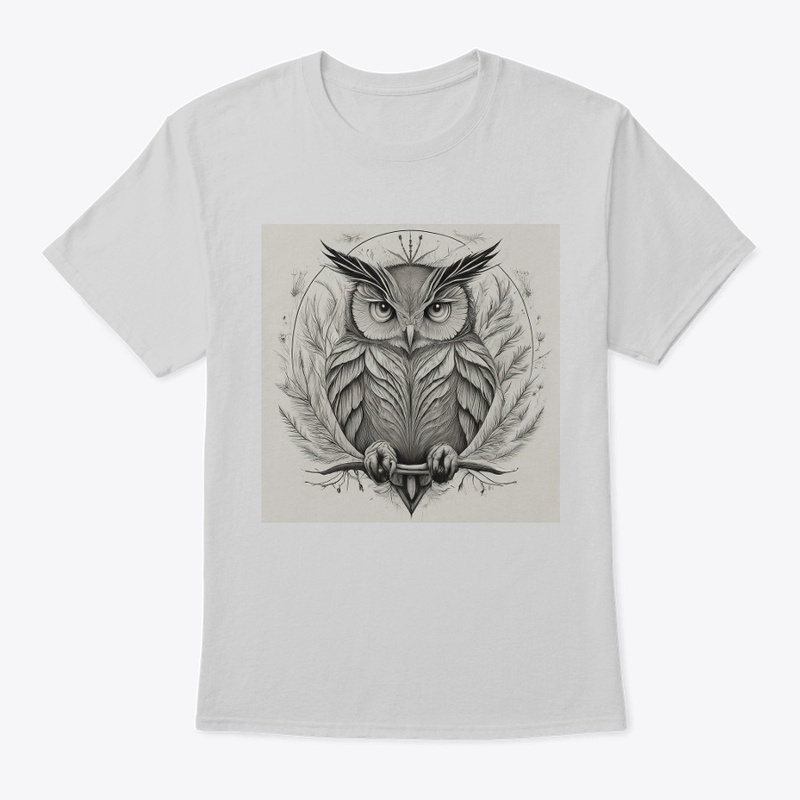 Line drawing of a Owl