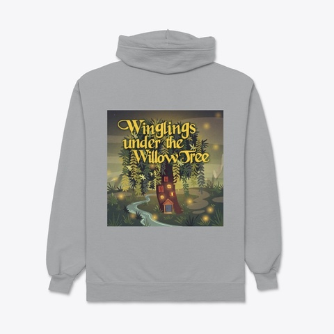 Winglings Under The Willow Tree Light Steel T-Shirt Back