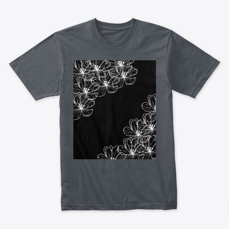 flower pattern t-shirt