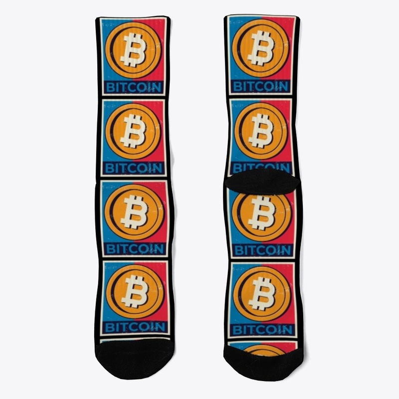 Bitcoin (BTC) Logo Retro Poster