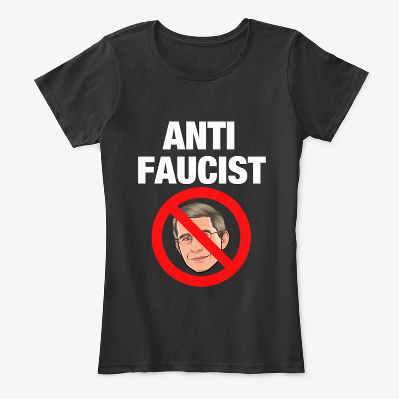 ANTI-FAUCIST AKTION ADULT TEE BLK