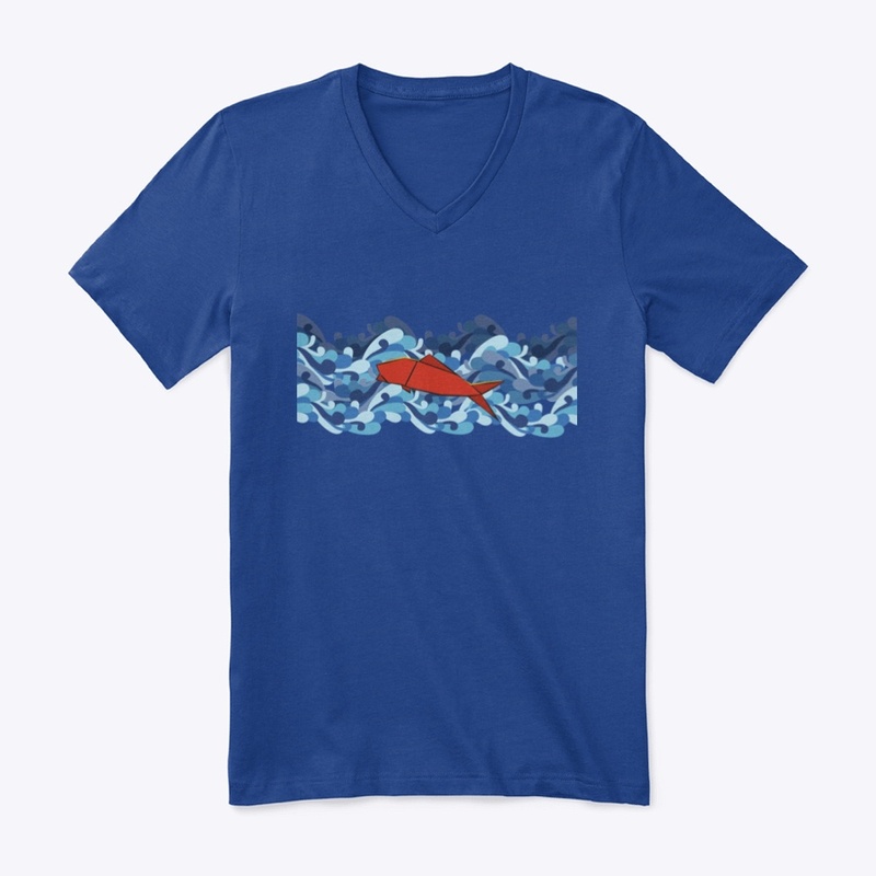 Origami Fish in the Sea, Red Fish