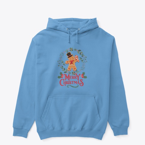Merry Chrismas Carolina Blue T-Shirt Front