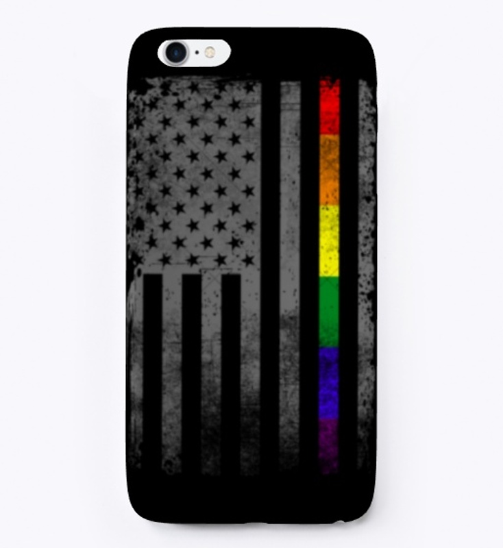 US FLag LBGT Thin Line LBGT Month