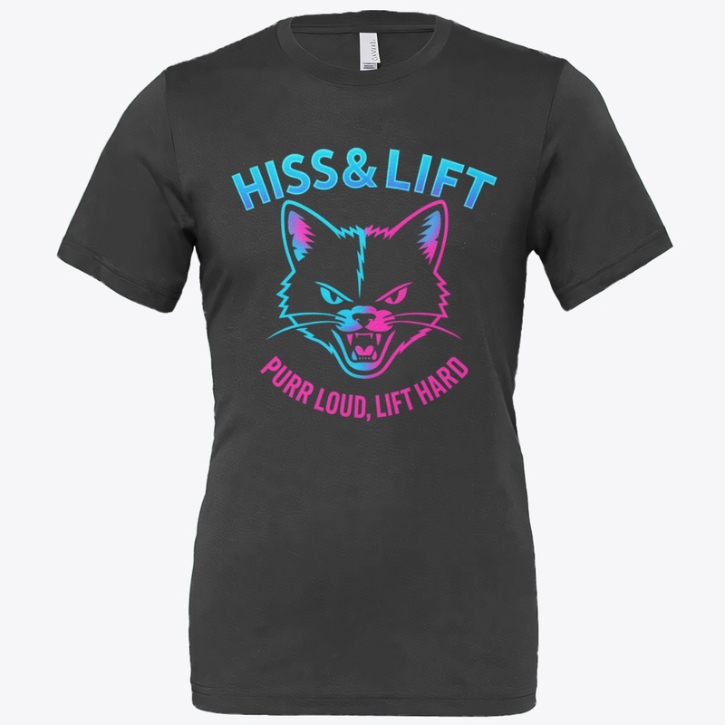 Hiss & Lift™ Gradient Neon Cat Logo