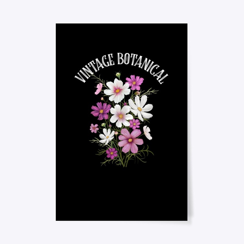 Vintage Botanical Bouquet Flowers