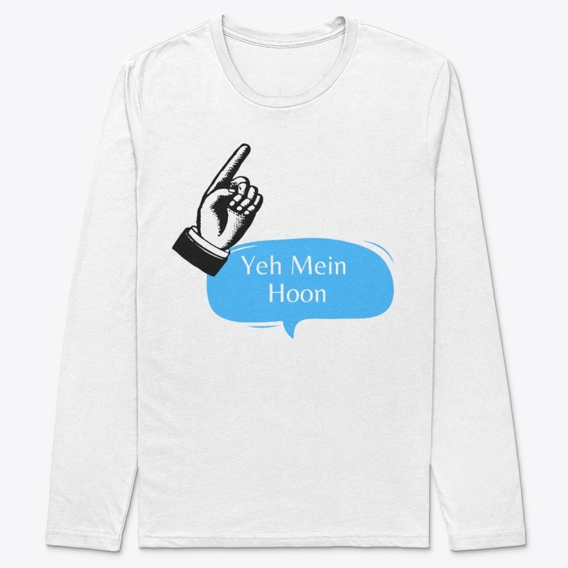 White Uni-Sex T-Shirts "Yeh Mein Hoon"